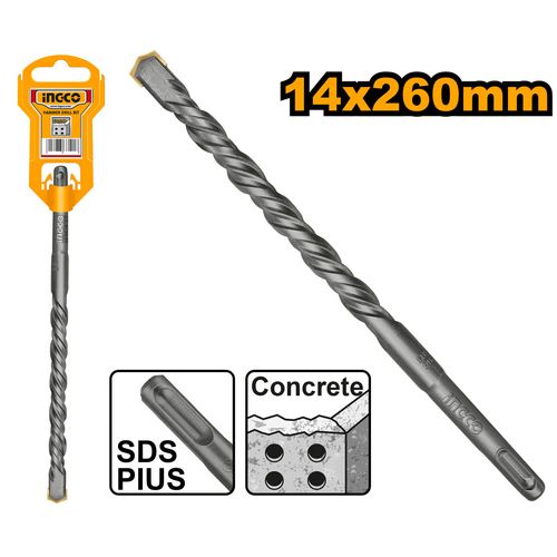 Broca SDS Plus 14mm x 260mm para alvenaria INGCO