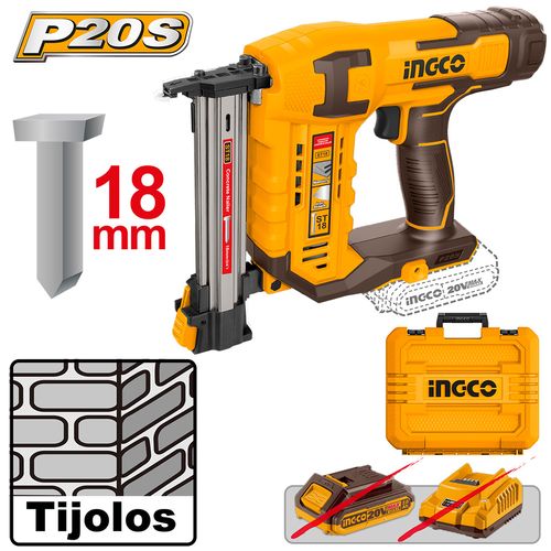 Pinador para Concreto para Pino ST18 à Bateria 20V Linha P20S INGCO
