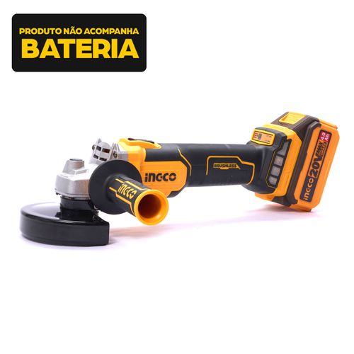 Esmerilhadeira Angular Brushless 5 Pol à Bateria 20V Linha P20S INGCO
