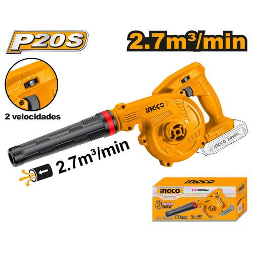 Soprador Brushless com 2 Velocidades à Bateria 20V Linha P20S INGCO