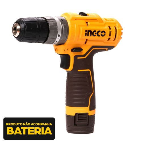 Parafusadeira e Furadeira 3/8 com Impacto à Bateria 12V Linha S12 INGCO