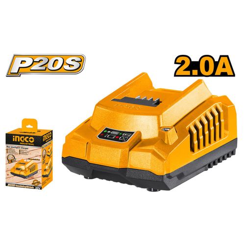 Carregador de Bateria Inteligente 20V 2.0A Bivolt 110-240V Linha P20S INGCO