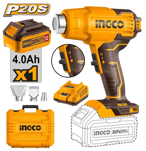Soprador Térmico à Bateria 20V Linha P20S INGCO