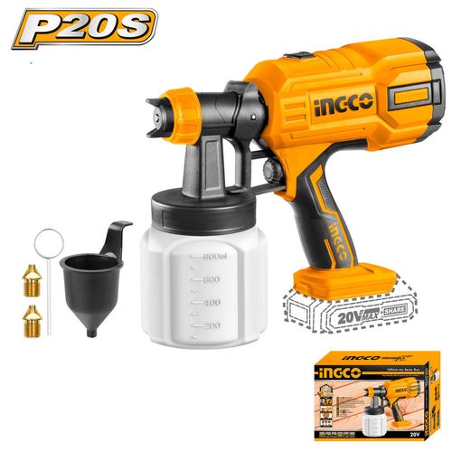 Pistola de Pintura à Bateria 20V Linha P20S INGCO