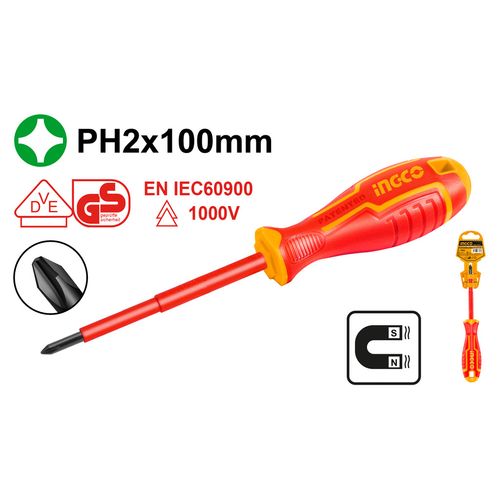 Chave Phillips Isolada Industrial Cr-V 1/4" X 4" INGCO