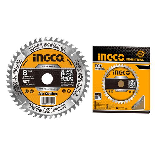 Disco De Serra - Vídea Tct 8.1/4" (210mm X 30mm) 60 Dentes. INGCO