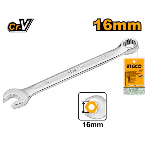 Chave Combinada 16mm Em Aço Cr-V INGCO