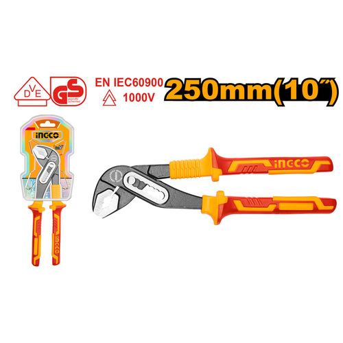 Alicate Bomba D’Água Isolado 1000V VDE CR-V 10” (250mm) INGCO