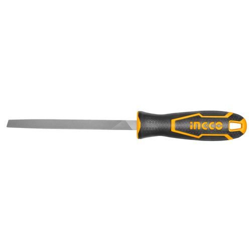 Lima Chata Murça Picado Duplo Com Cabo Emborrachado 8" (200mm) INGCO