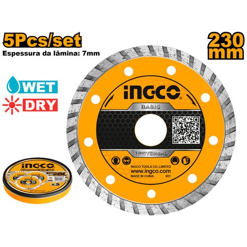 Disco Diamantado Turbo 9" (230mm x 22.2mm) INGCO