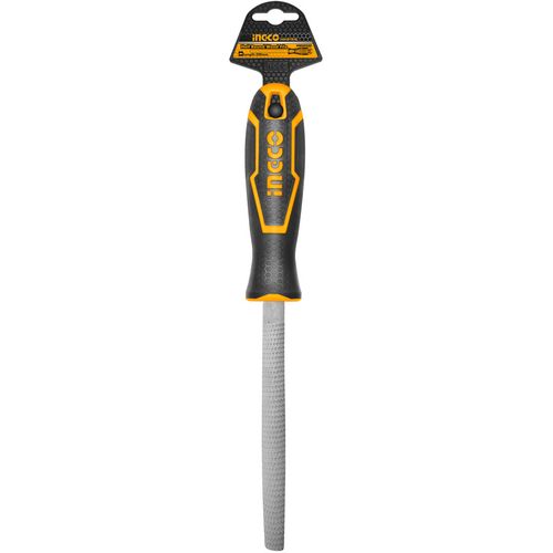 Lima Grossa Meia-Cana Com Cabo Emborrachado 8" (200mm) INGCO