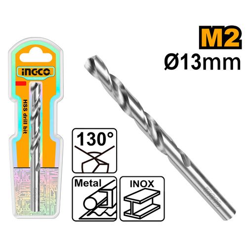 Broca Helicoidal HSS M2 6MM X 61MM Alto Desempenho INGCO