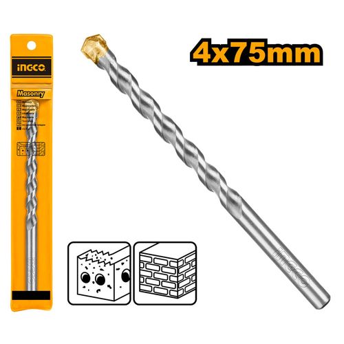 Broca Para Alvenaria (Multimaterial) 4 X 75mm INGCO