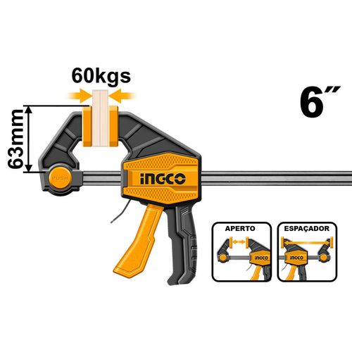 Grampo Sargento 63×150 mm 60 kg INGCO