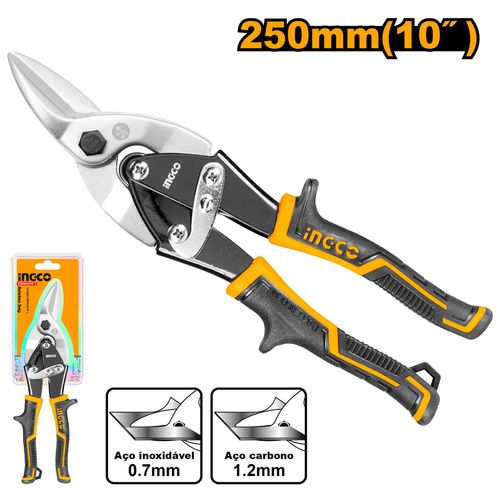 Tesoura De Aviação Corte Esquerdo 10” INGCO