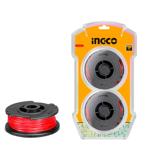 Carretel Nylon Aparador Grama 1.6 mm×5 m 2 Un. INGCO