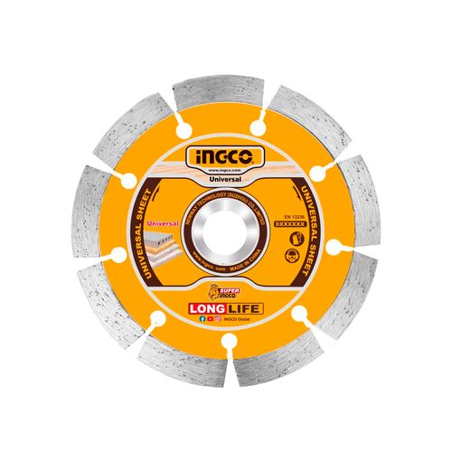 Disco Diamantado Segmentado 4.1/2 Pol (115MM X 22.2MM) INGCO