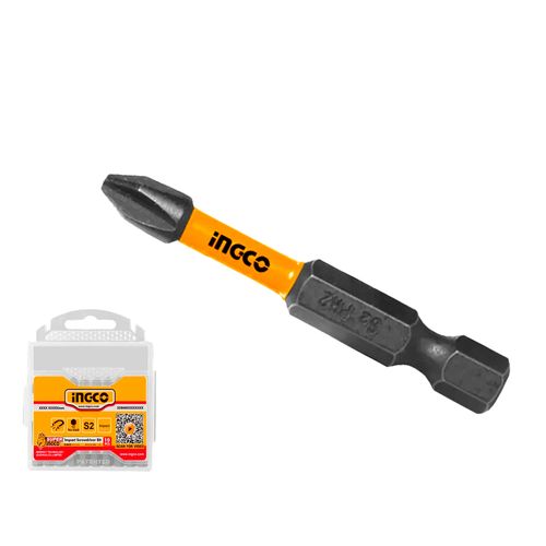 Jogo de Bits de Torção PH2 50mm com Estojo 10 Peças INGCO
