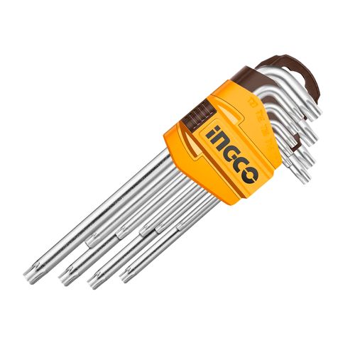 Jogo De Chaves Torx T10 A T50 Com 9 Peças INGCO