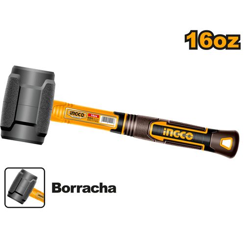 Marreta De Borracha Cabo De Fibra E Emborrachado 450G INGCO