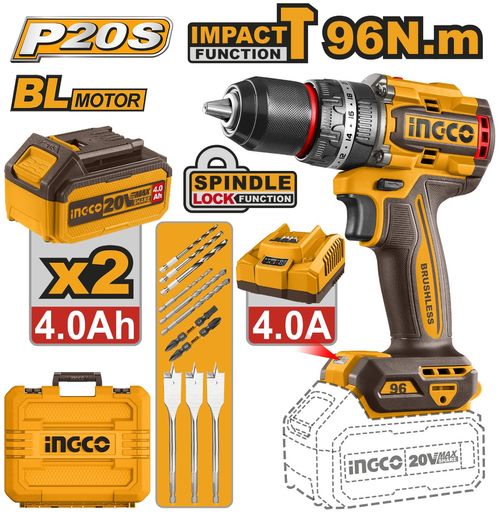 Parafusadeira/Furadeira À Bateria Linha P20S INGCO