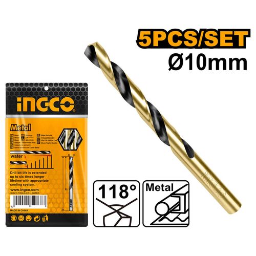 Broca Helicoidal Hss-Co 10 X 133mm INGCO