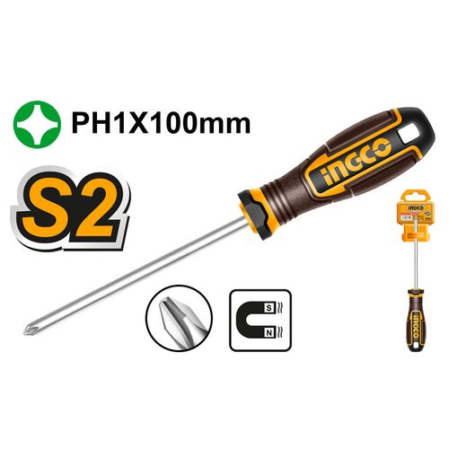 Chave Philips Haste Redonda S2 3/16 X 4Pol PH1 INGCO
