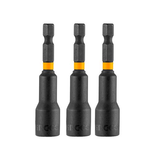 Jogo de soquetes canhão magnéticos com 3 peças 12mm INGCO