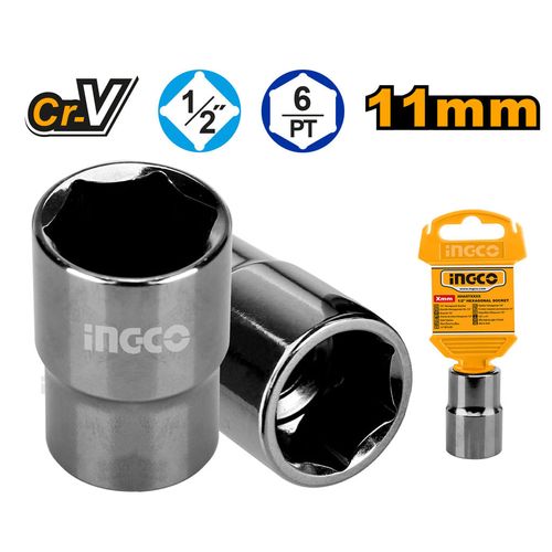 Soquete Sextavado 1/2 Pol 11mm INGCO