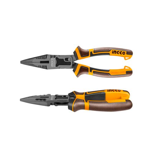 Alicate Bico Reto Ação Composta 8.5 Pol 215 mm INGCO