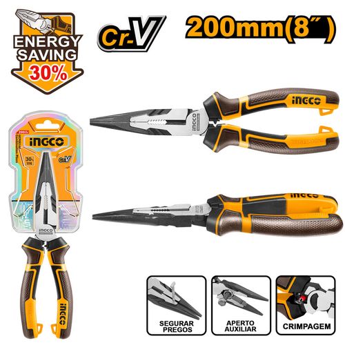 Alicate De Bico De Alta Performance 8" (200mm) INGCO