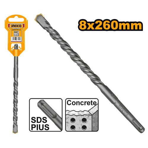 Broca SDS Plus 8mm x 260mm para alvenaria INGCO