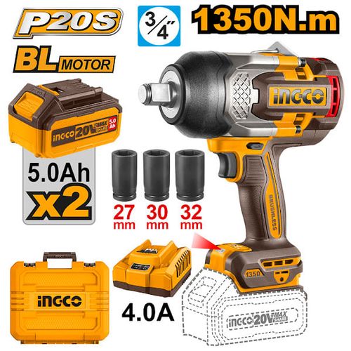 Chave De Impacto BL 1350 Nm Encaixe Quadrado 3/4" INGCO