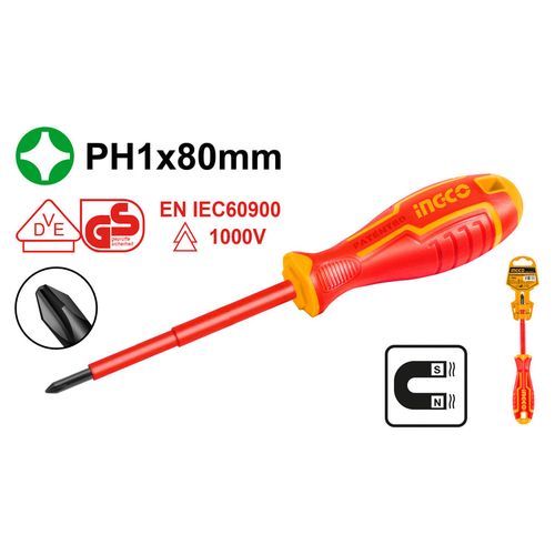 Chave Phillips Isolada Industrial Cr-V 3/16" X 3 1/8" INGCO