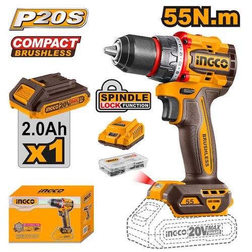Parafusadeira/Furadeira À Bateria 20V Linha P20S INGCO