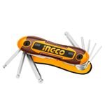 Jogo Chaves Allen Canivete 2–8 mm 8 Pecas INGCO