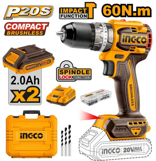 Parafusadeira e Furadeira à Bateria Linha P20S INGCO