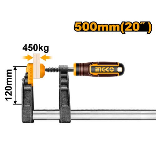 Grampo Sargento Profissional 120x500mm INGCO