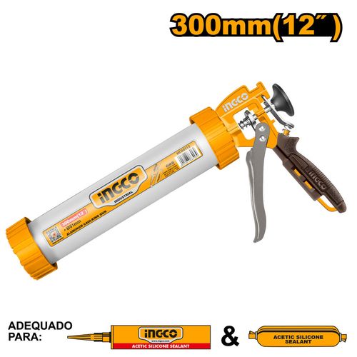 Aplicador tubular de silicone em alumínio 12 pol INGCO