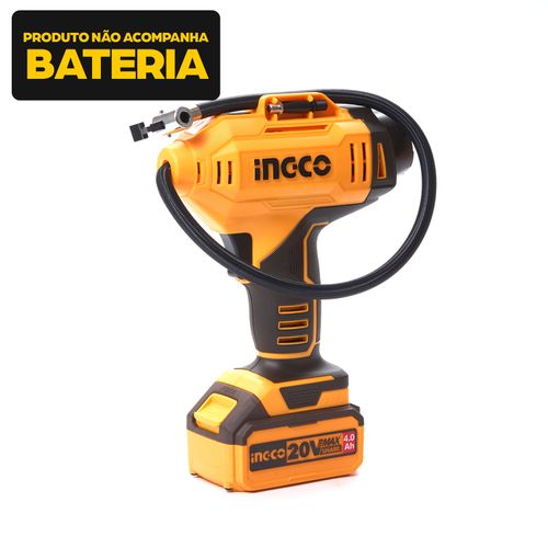 Compressor de Ar Tipo Pistola à Bateria 20V INGCO