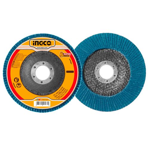 Disco Flap 4.1/2" (115mm) Zircônio Grão 60 INGCO