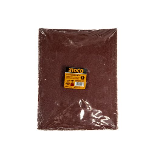 Jogo Folhas Lixa 145×114 mm P80/P120 5 Peças INGCO
