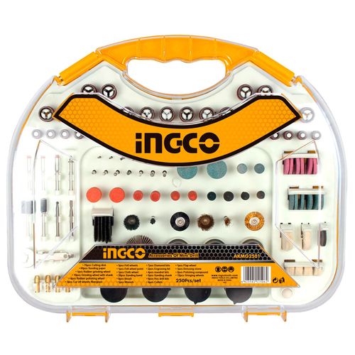 Conjunto Acessórios Micro Retífica 250 Peças INGCO