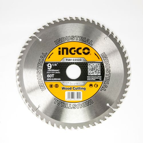 Disco Serra Vídea TCT 9¼"×30 mm 60 Dentes INGCO