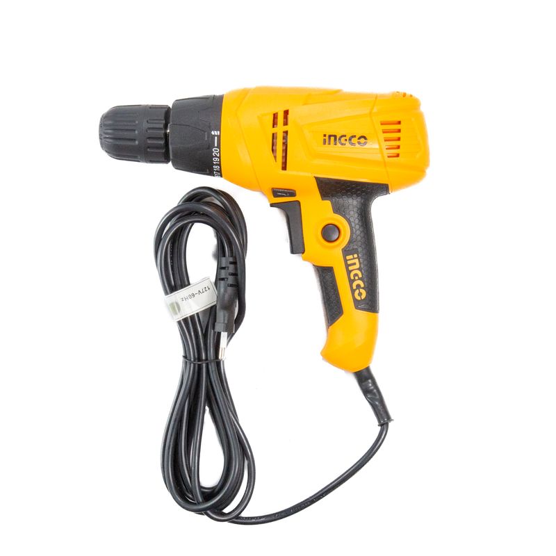 Parafusadeira / Furadeira Elétrica 280W INGCO Kit com Acessórios e Embalagem - UED2808-6