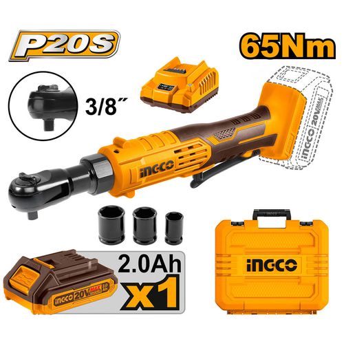 Chave Catraca 3/8” À Bateria 20V Linha P20S INGCO