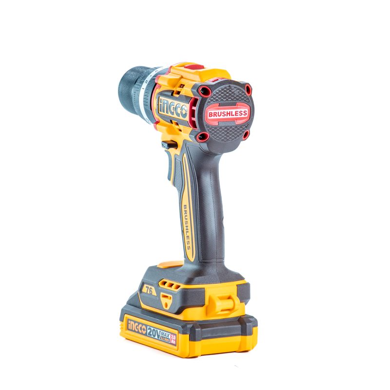 Parafusadeira e Furadeira à Bateria INGCO Linha P20S Vista Lateral – CDLI20028-4