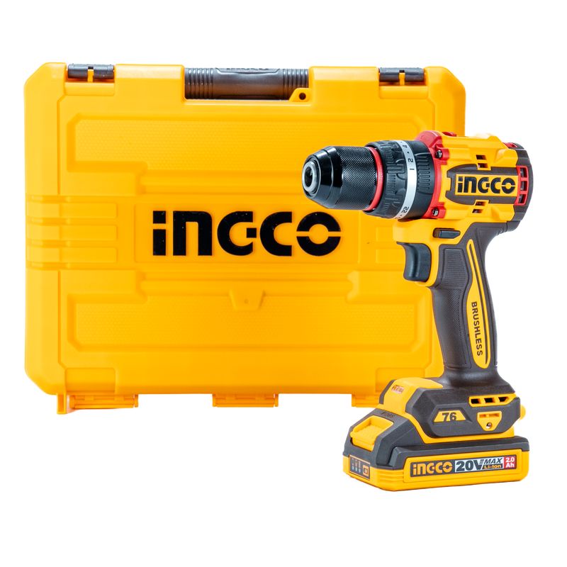 Parafusadeira e Furadeira INGCO Linha P20S com 2 Baterias e Carregador – CDLI20028-6