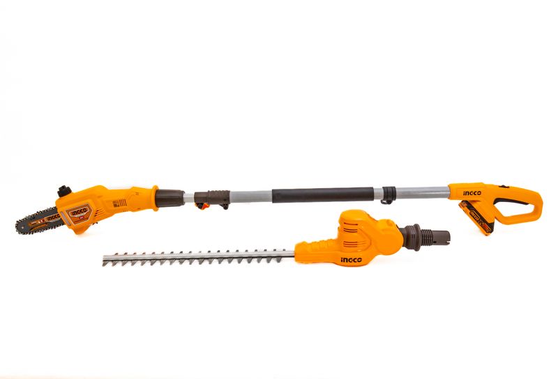 Kit Motopoda e Aparador de Cerca Viva à Bateria INGCO Linha P20S Vista Lateral – CPTS201681-4