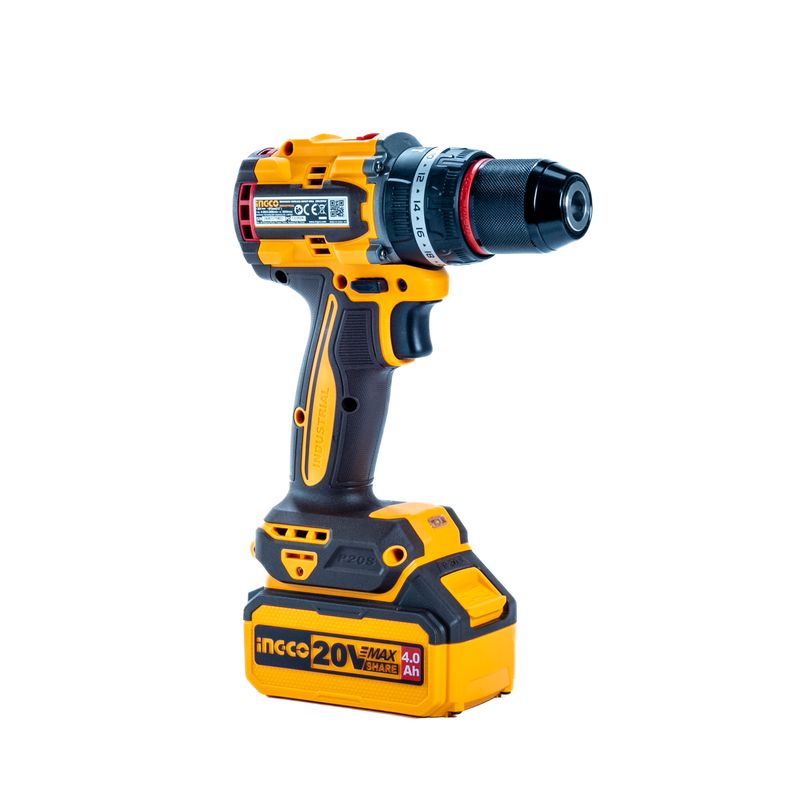 Parafusadeira Furadeira 20V INGCO Compacta com Luz LED – CIDLI209689-4